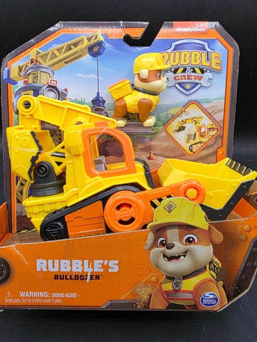 Rubble And Crew Paw Patrol Bulldozer Vehicle Yellow New Ages 3+ - Picture 2 of 9